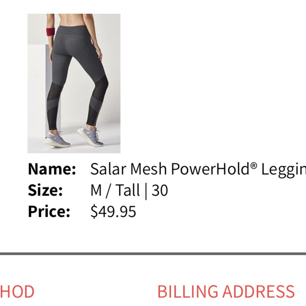 LOWEST!!!! Fabletics Salar Mesh PowerHold Leggings